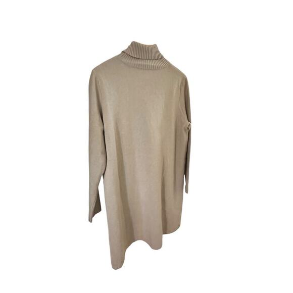 5 for $40 SALE! Modern Soul Tan Mock Turtle Neck Xtra Long Sweater sz XL - Picture 10 of 13